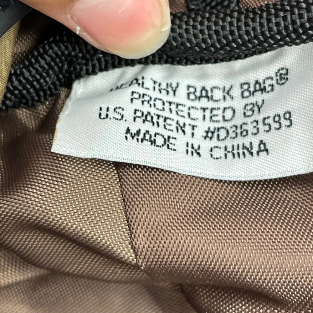 L.L. Bean 0GA32 Crossbody Brown AmeriBag Healthy Back Bag Sling Travel Backpack